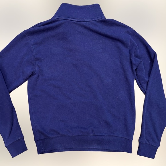 VS PINK Quarter Zip Women’s Purplish/Blue w/ Neon PINK Logo SZ XS - Picture 3 of 5